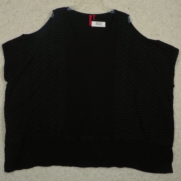 Love‎ Scarlett* Women's Cold Shoulder Ballet Neck Pullover Blouse Size~ 0X/1X - Picture 1 of 9